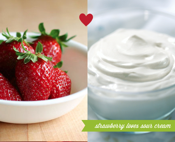 Food Matchmaking: Strawberry Loves Sour Cream